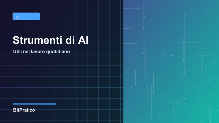 Strumenti di AI utili nel lavoro quotidiano