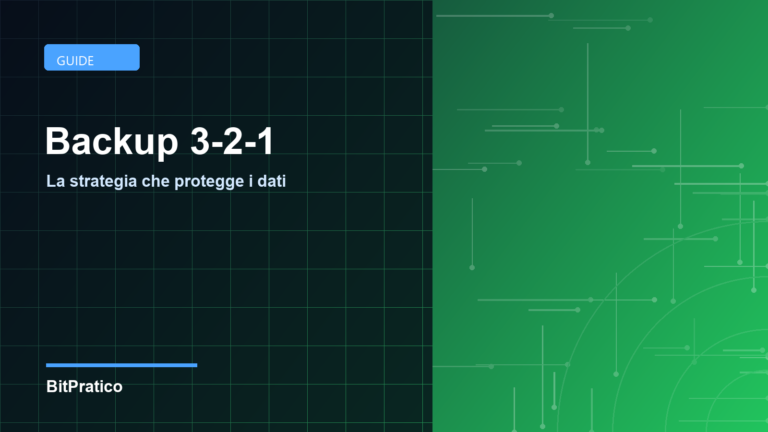 Backup 3-2-1: strategia per proteggere i dati