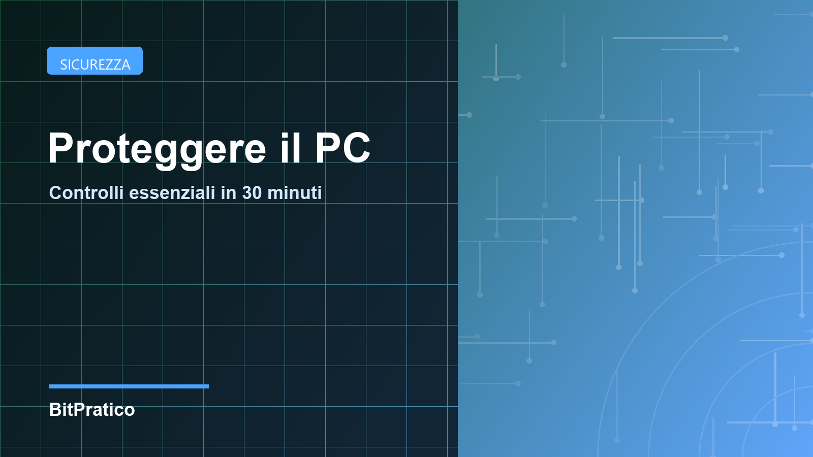 Controlli rapidi per proteggere il PC