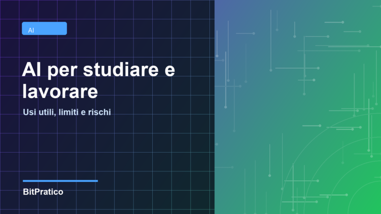 AI per studiare e lavorare