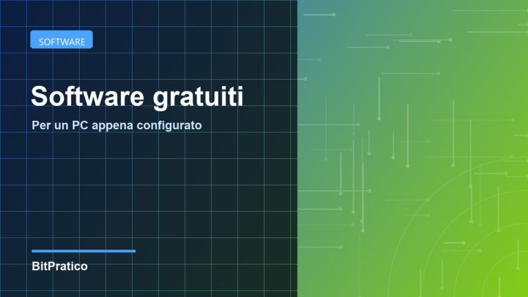 Software gratuiti per un PC appena configurato