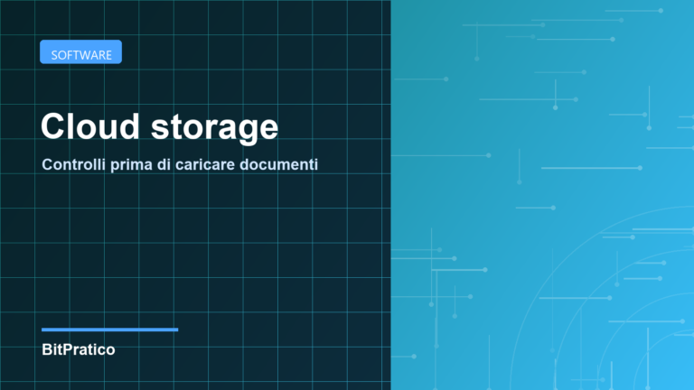 Cloud storage: controlli prima di caricare documenti