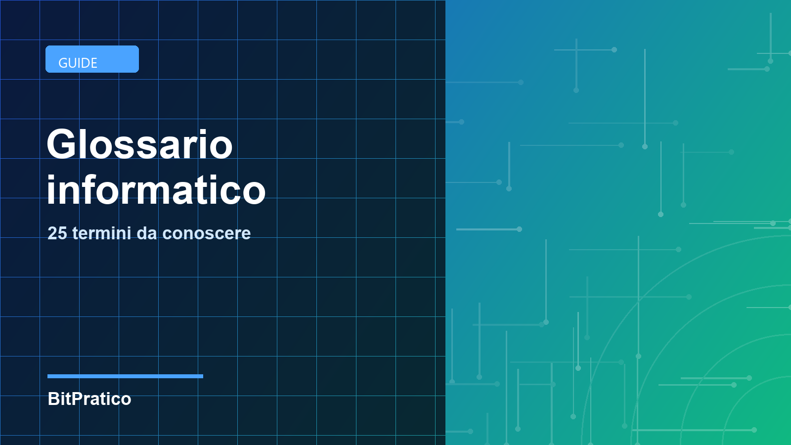 Glossario informatico con termini tecnici utili